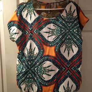 Beautiful printed silk top